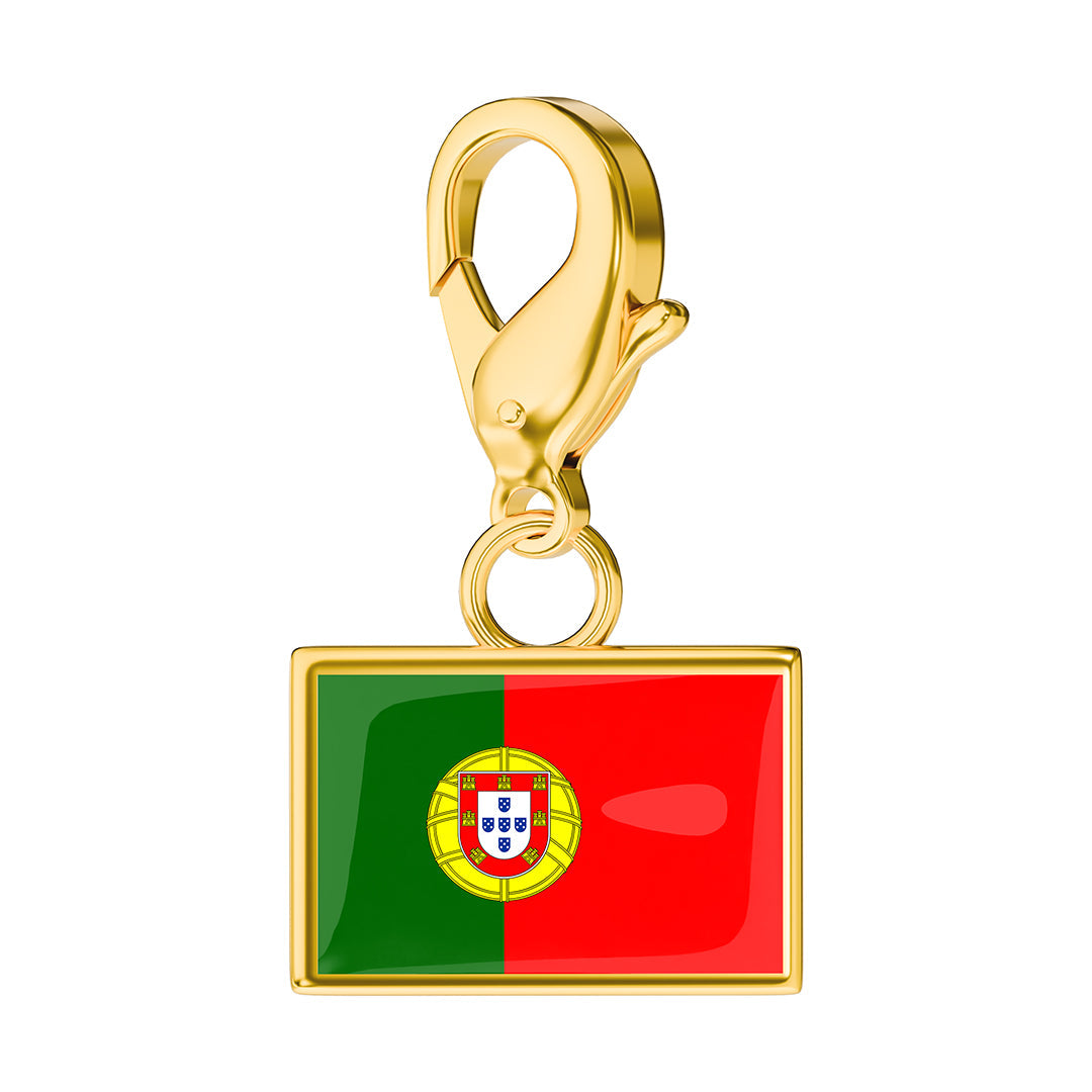 FLAG & MAP CHARMS SET