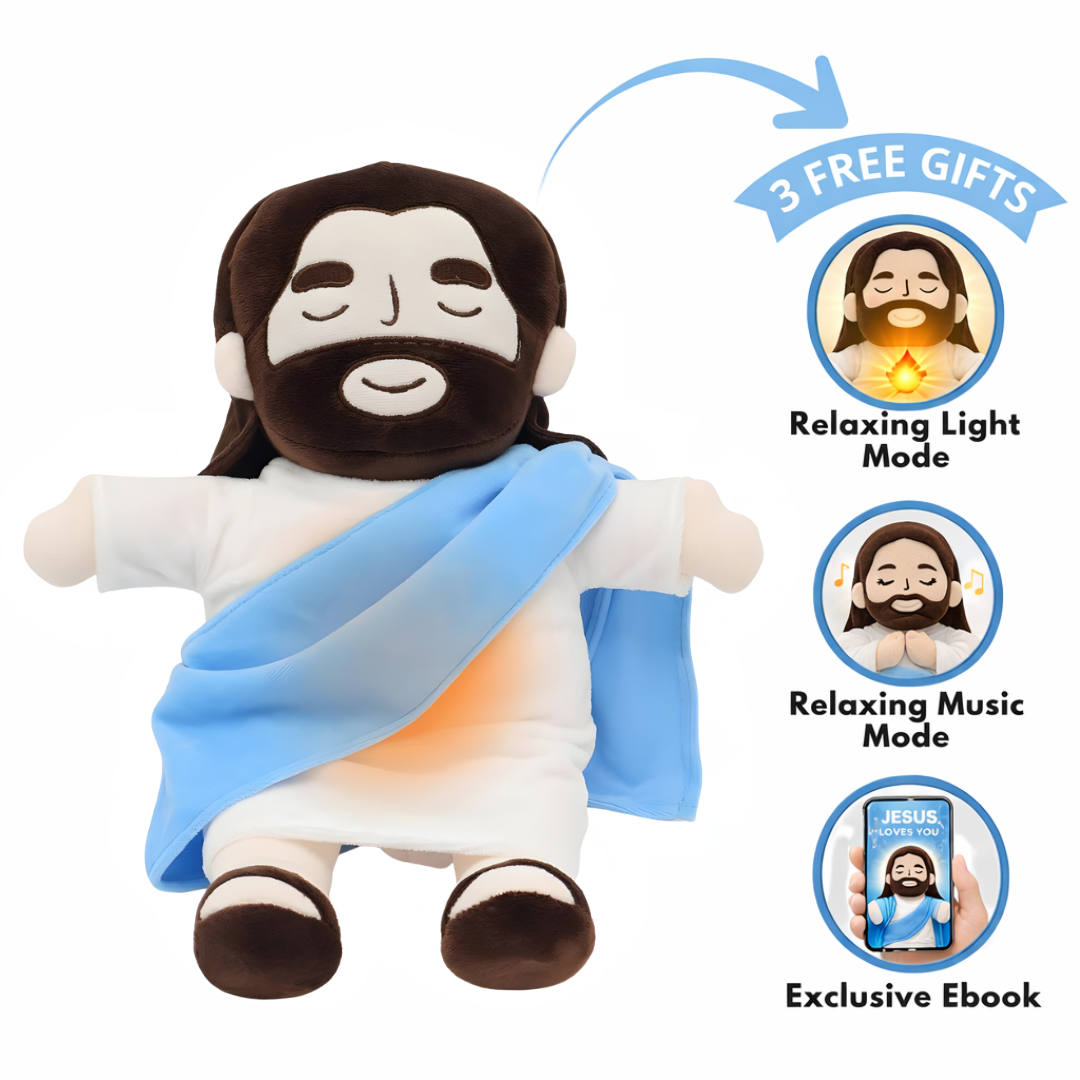 Breathing Jesus Plush for Anxiety