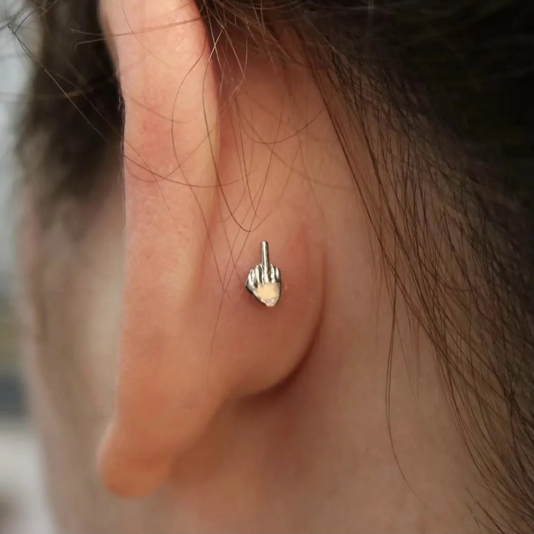 Middle Finger Earrings
