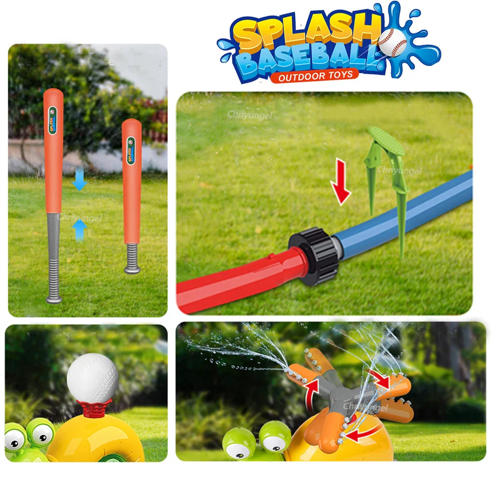 2 in 1 Water Sprinkler Baseball Toy