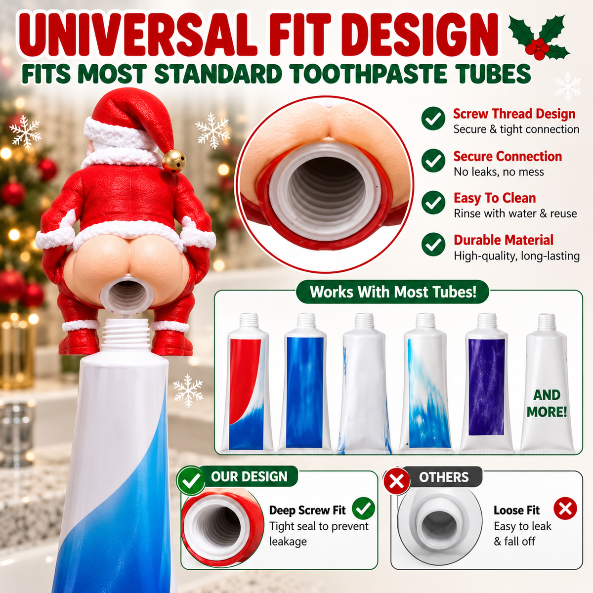 Santa Toothpase Dispenser
