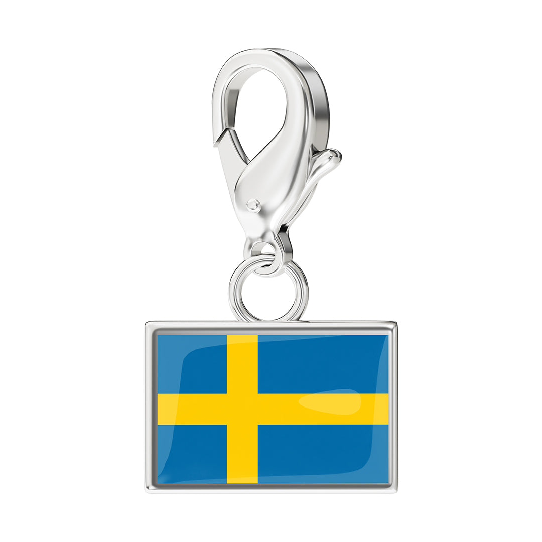 FLAG & MAP CHARMS SET