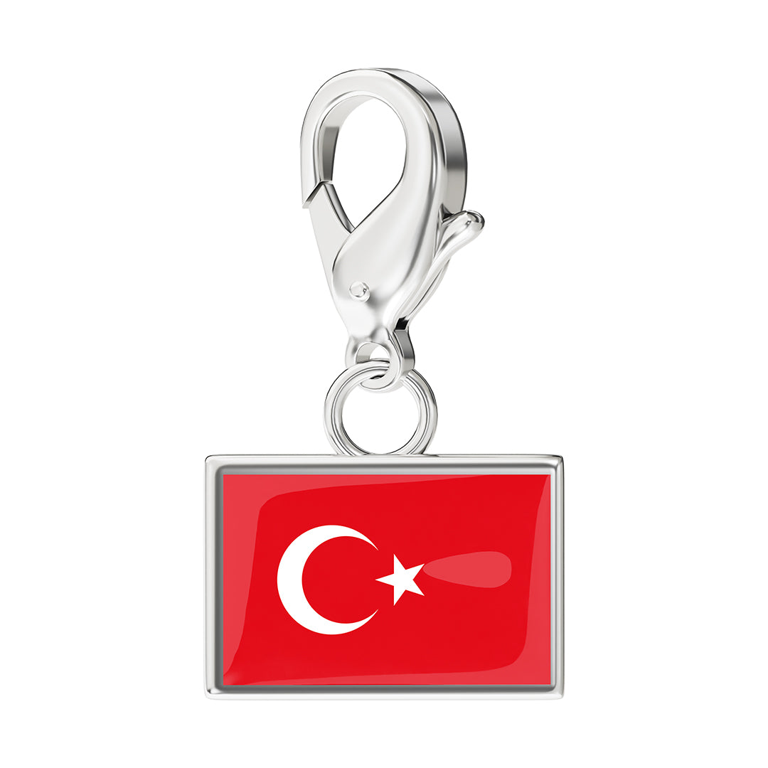 FLAG & MAP CHARMS SET