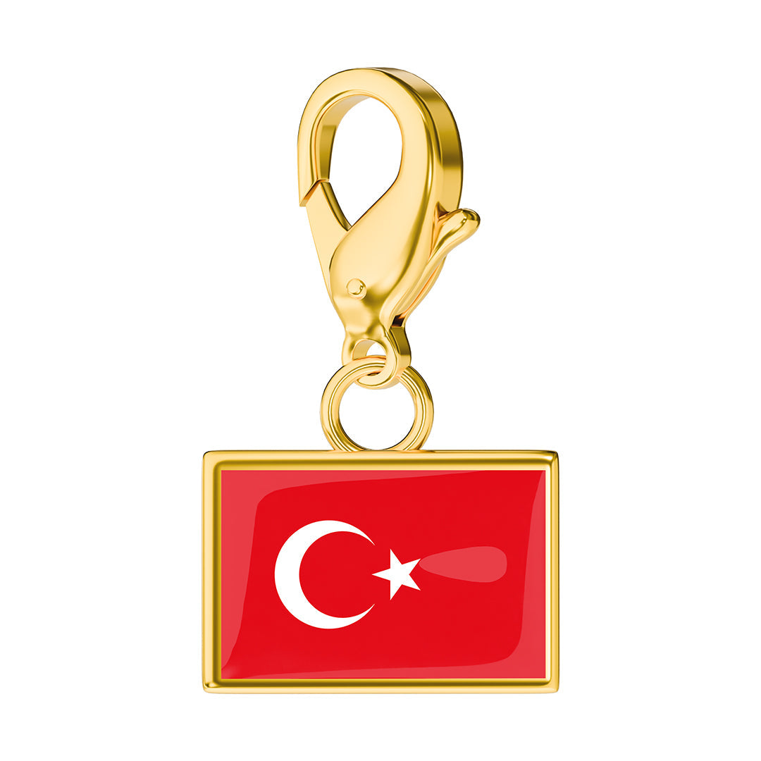 FLAG & MAP CHARMS SET