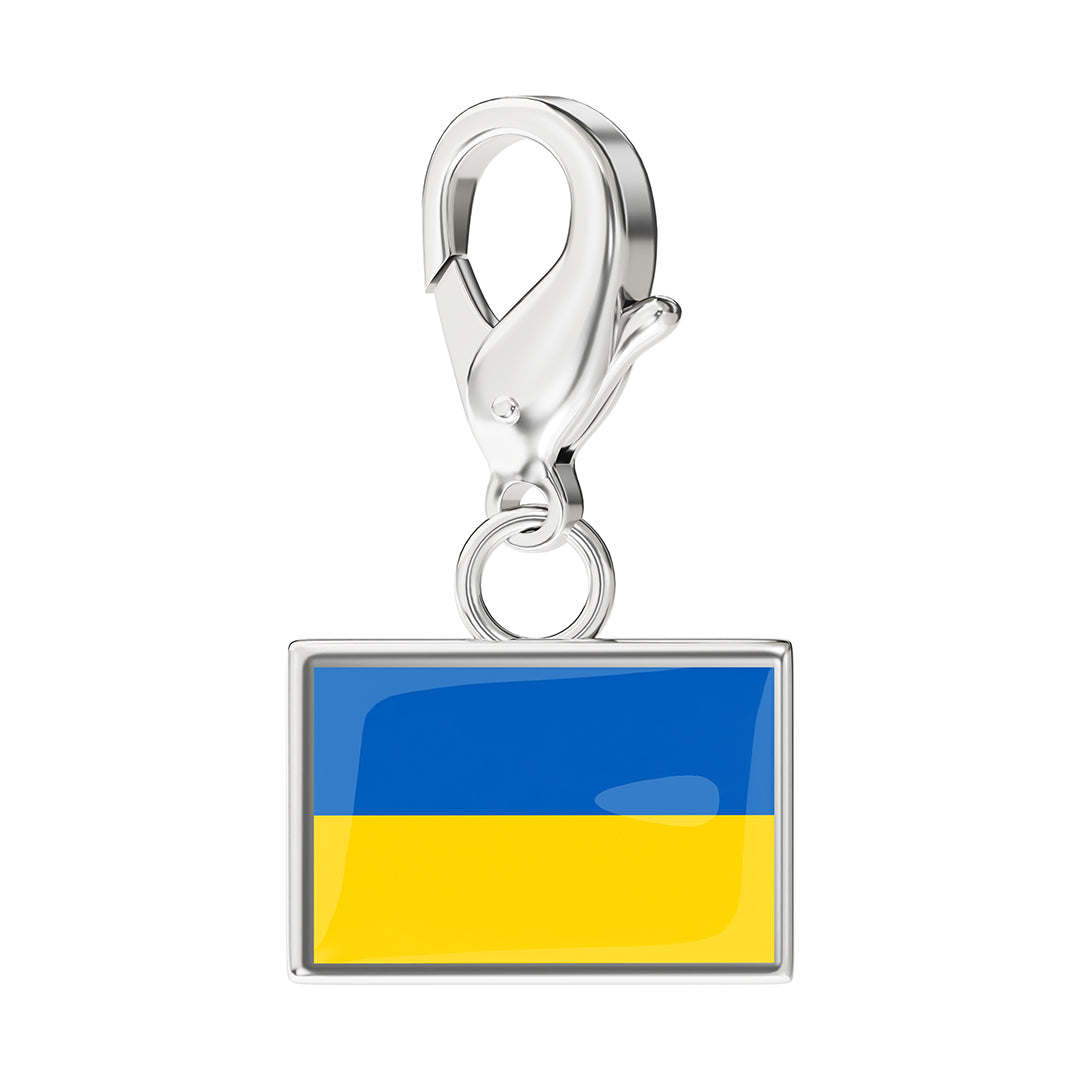 FLAG & MAP CHARMS SET