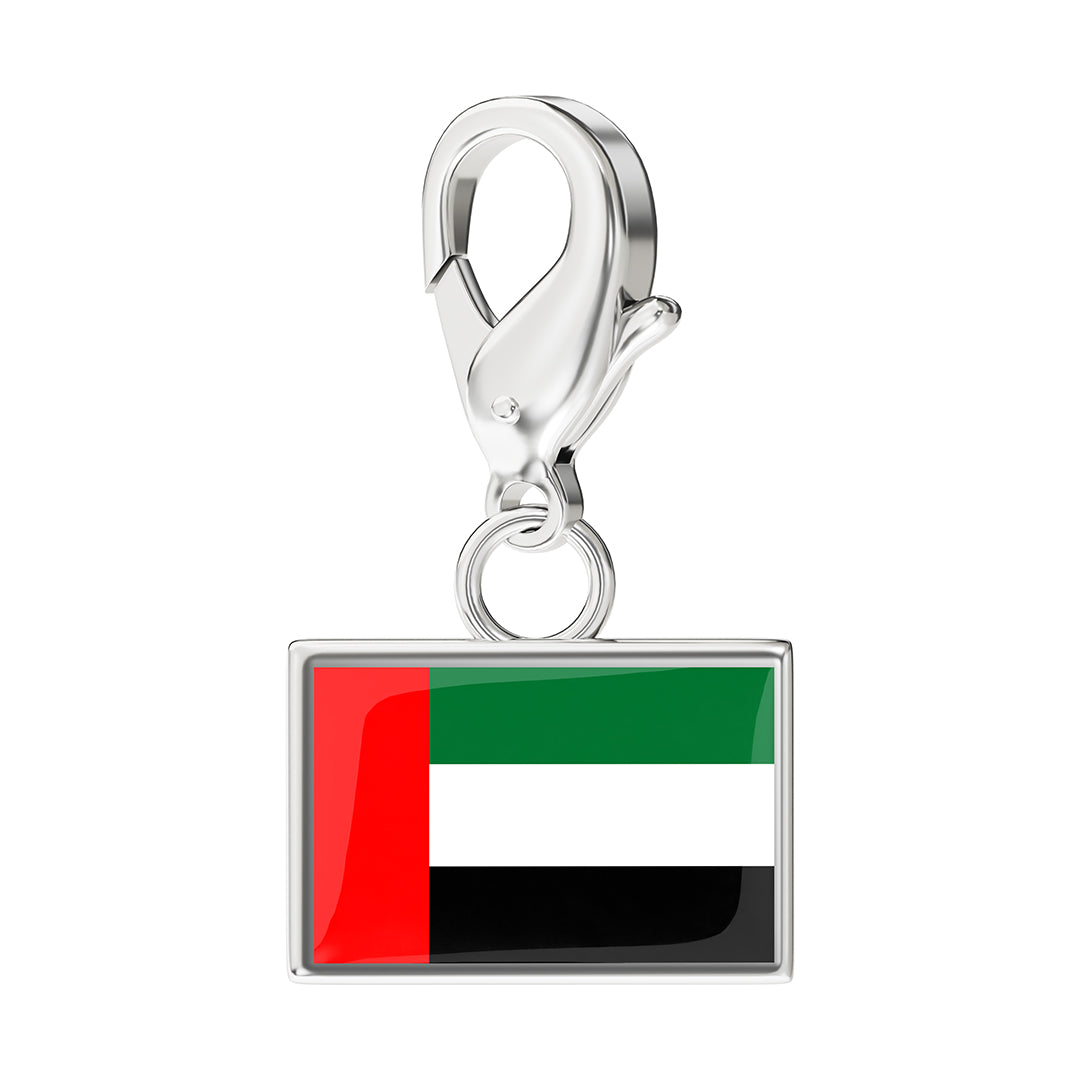 FLAG & MAP CHARMS SET