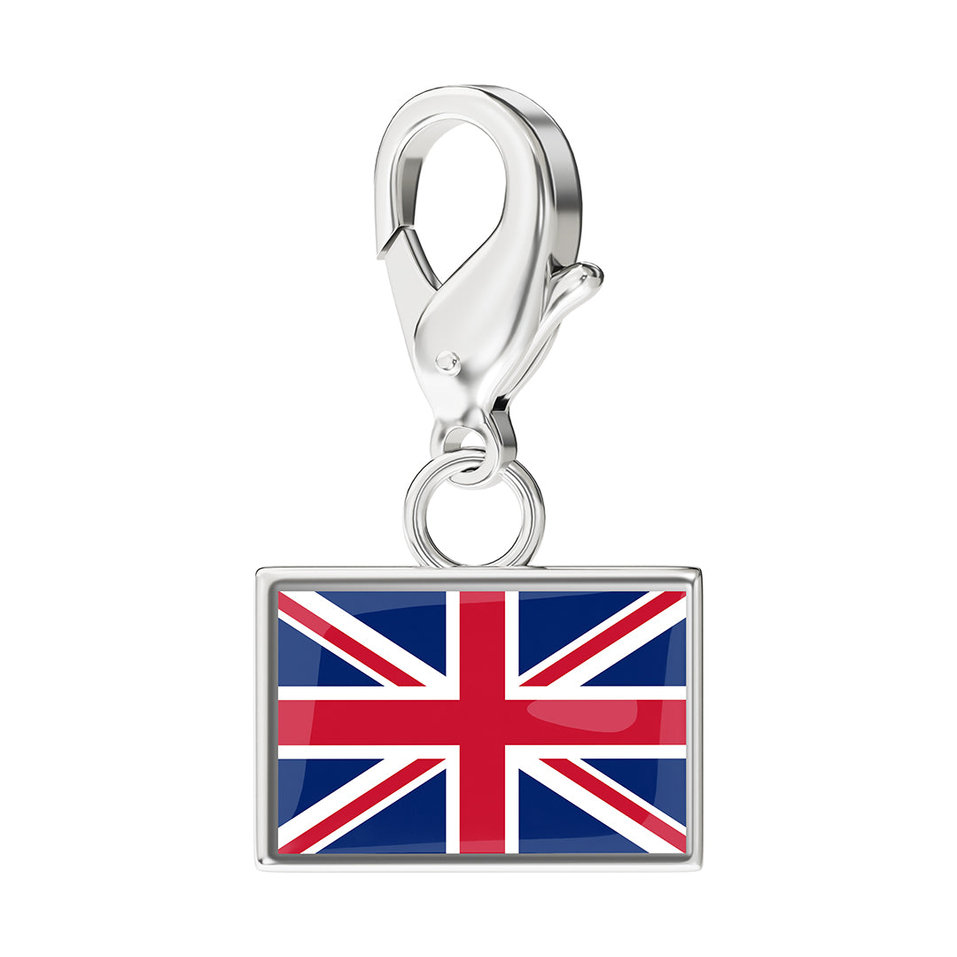FLAG & MAP CHARMS SET