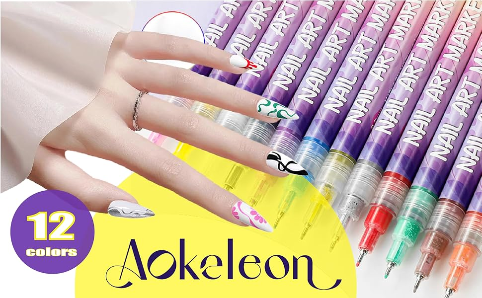 Nail art pen 3D nail polish pens