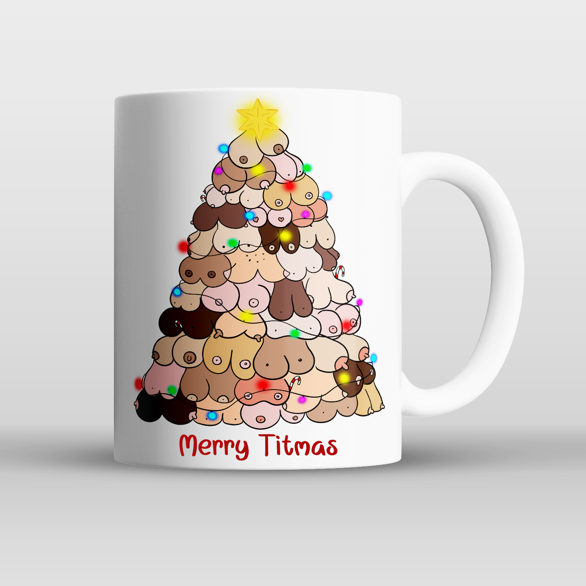 Boobies Christmas Tree Mug