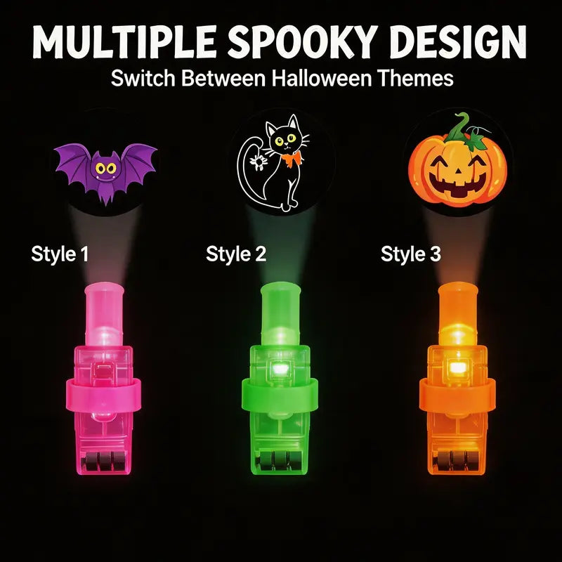 Halloween LED Finger Projection Lights