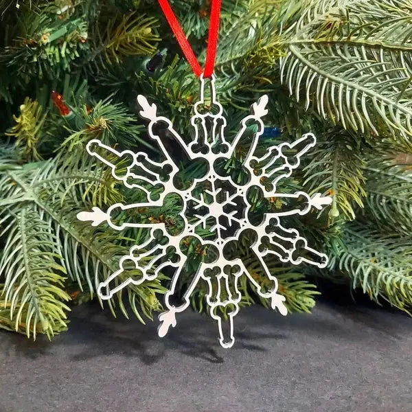 Funny P*nis Snowflake Ornament Trendslana