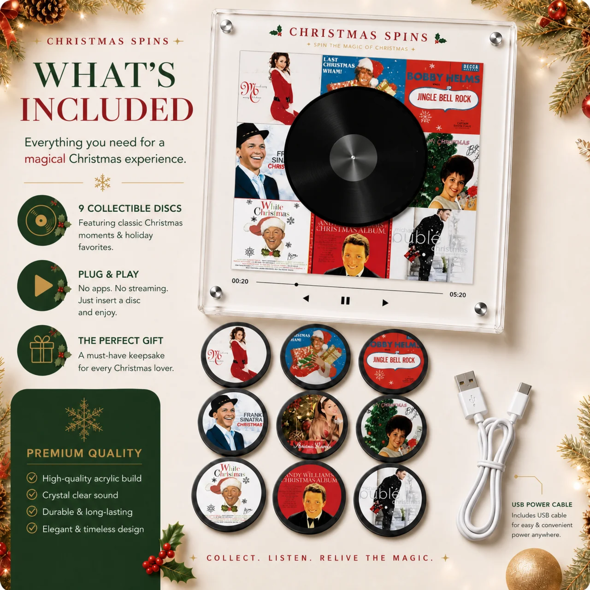 Christmas Spins Music Player