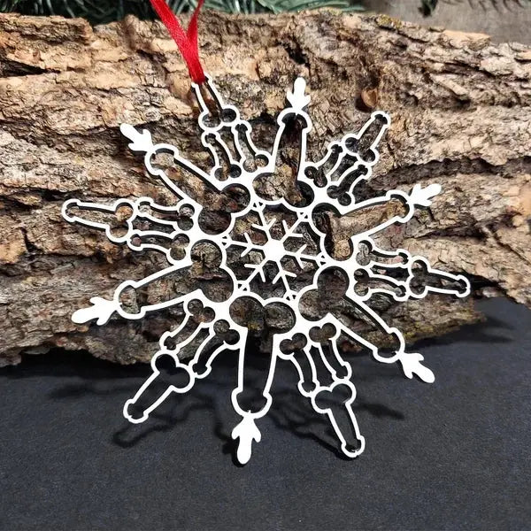 Funny P*nis Snowflake Ornament Trendslana