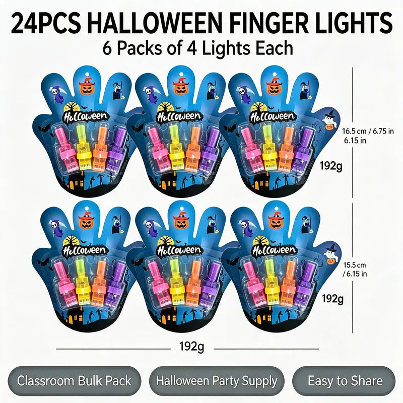 Halloween LED Finger Projection Lights