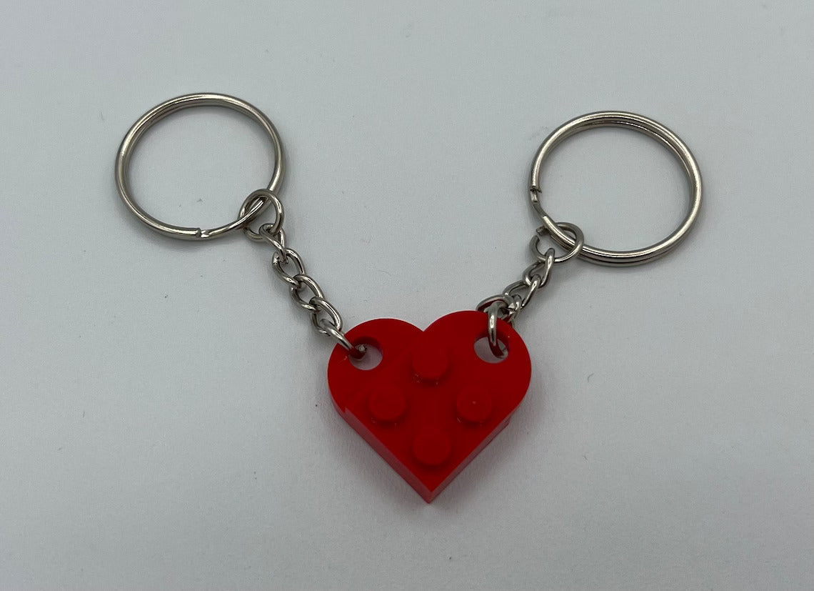 Brick Heart Keychain