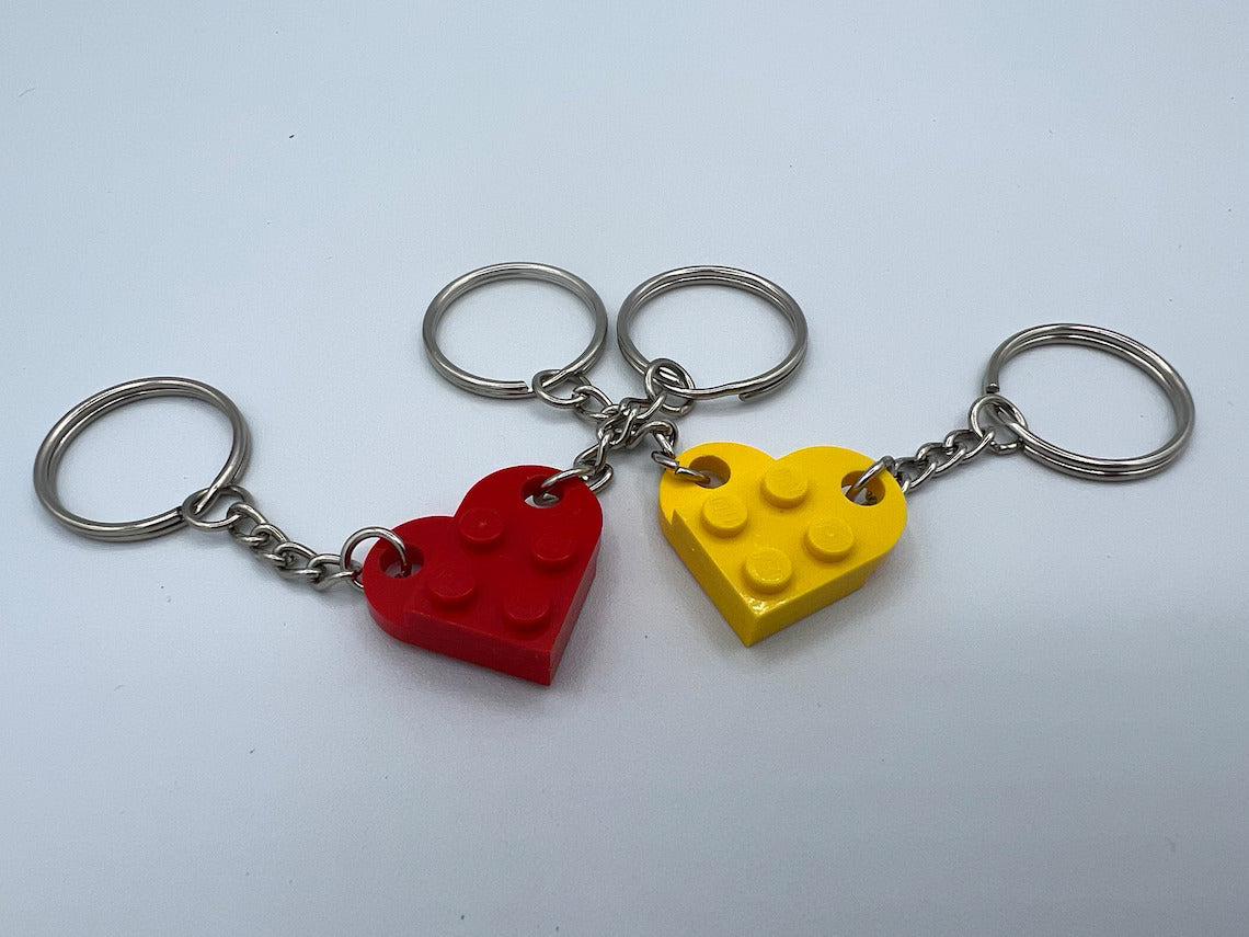 Brick Heart Keychain