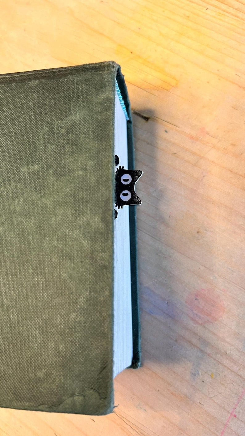 Peeking Black Cat Bookmark