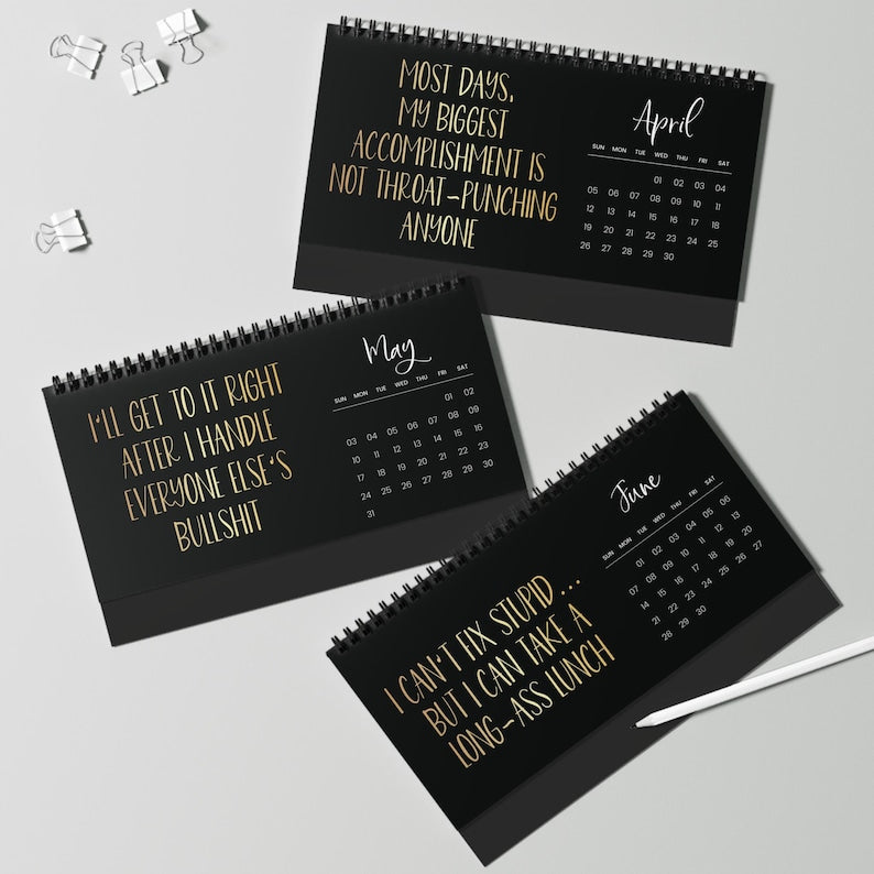 Shit I Want To Say At Work But Can't 2026 Funny Office Calendar