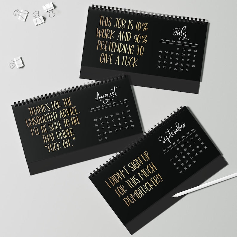 Shit I Want To Say At Work But Can't 2026 Funny Office Calendar