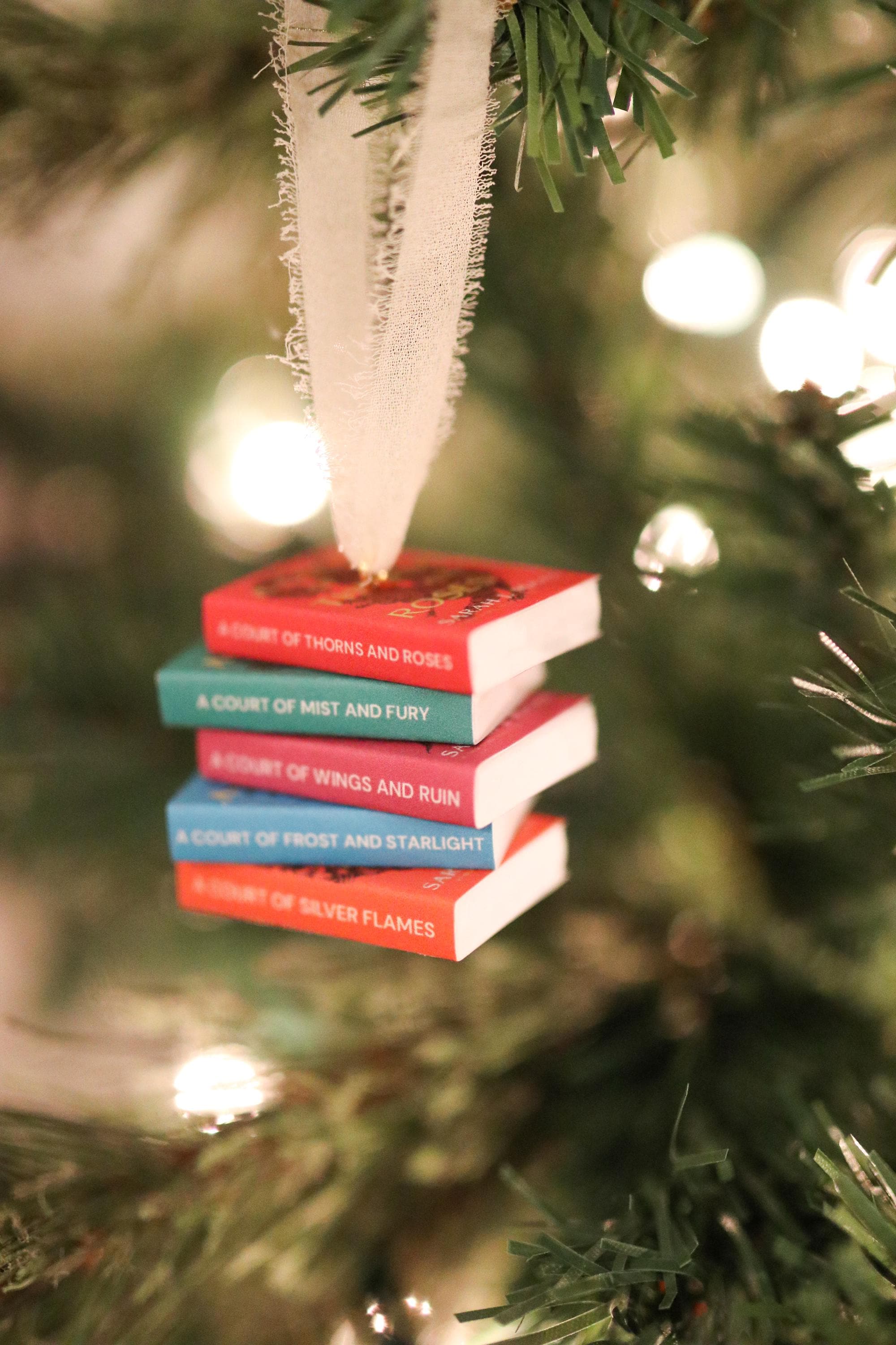 Christmas Book Stack Ornament
