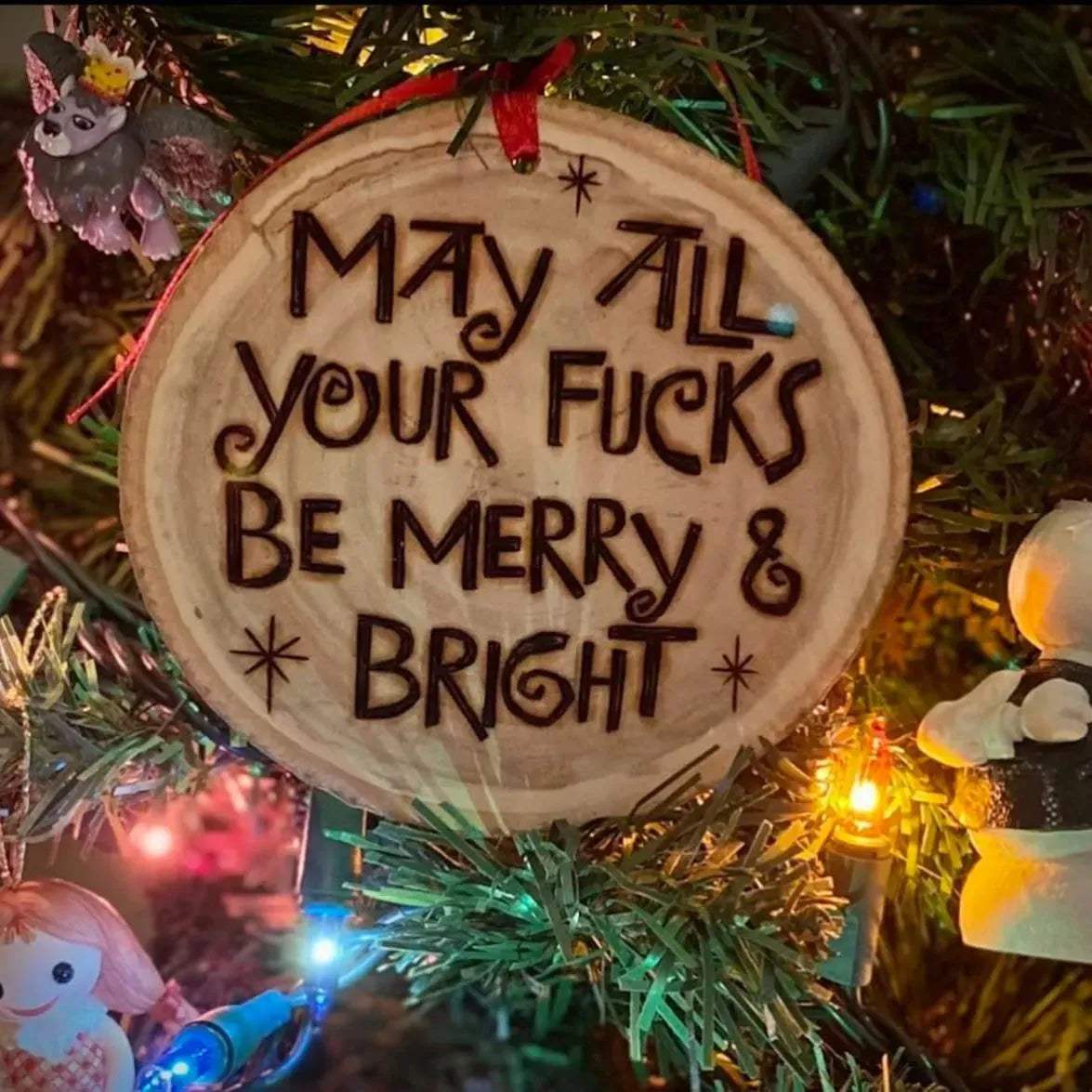 Offensive Merry Christmas Ornament