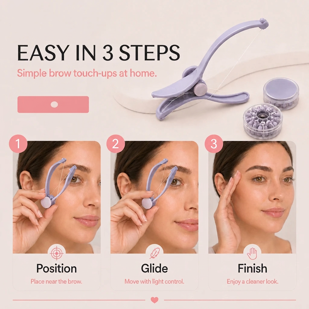 Precise Brow Threading Tool