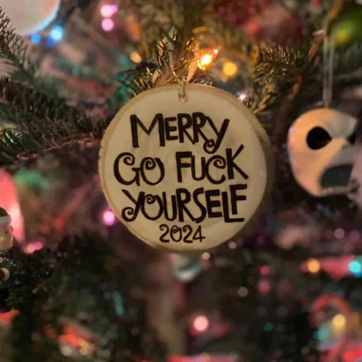 Offensive Merry Christmas Ornament