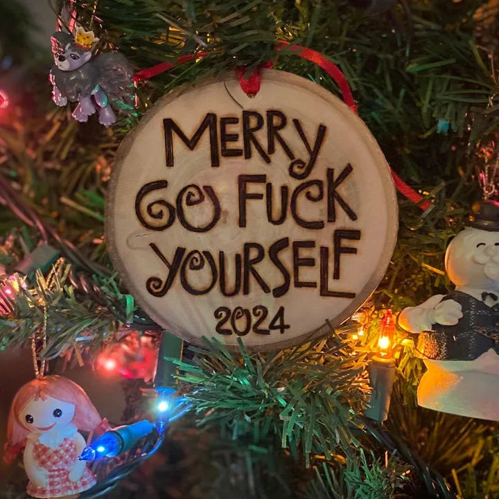 Offensive Merry Christmas Ornament