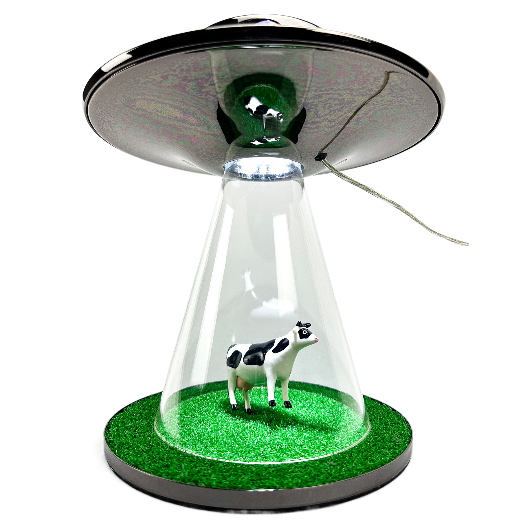 Alien Abduction Cow Lamp