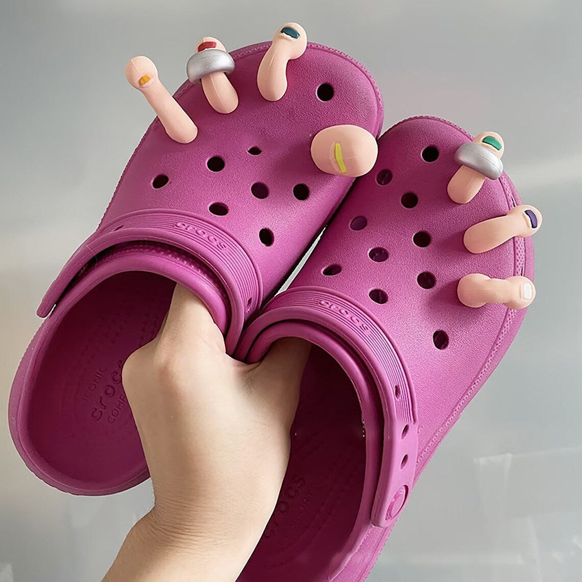 Realistic Croc Toes