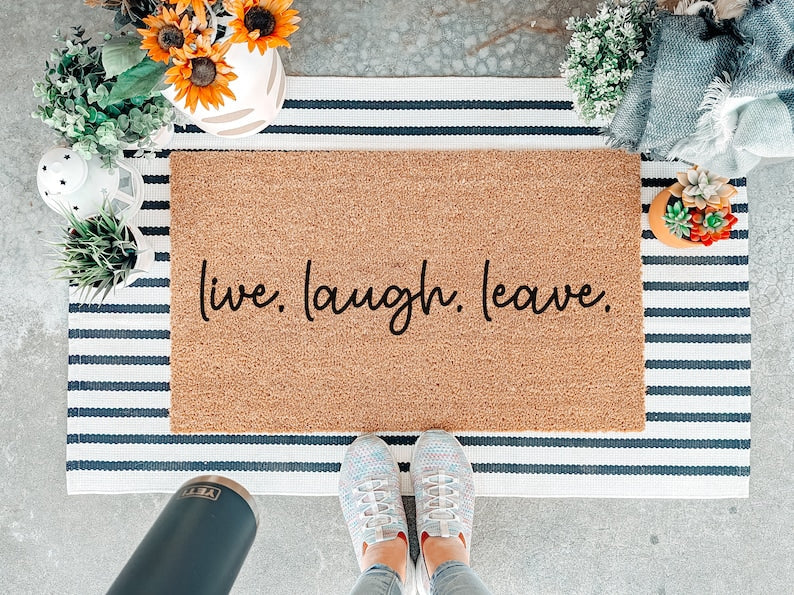 Live Laugh Leave Doormat